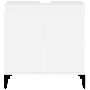 Mobile Lavabo Bianco 58x33x60 cm in Legno Multistrato